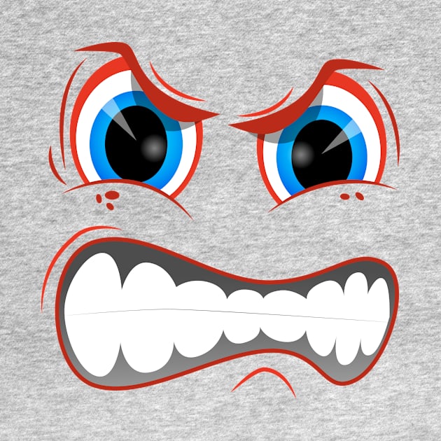 Mad Emoticon Smiley Face Shirt Or by Brobocop